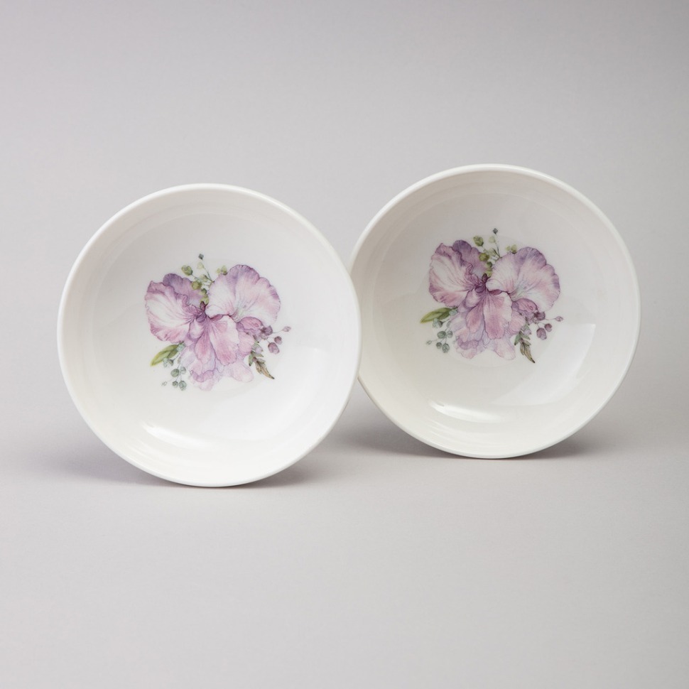 Фото Набор розеток lefard irises 2 шт. 11*3,5 см 170 мл (425-158)  - интернет-магазин МегаТерем в Москве