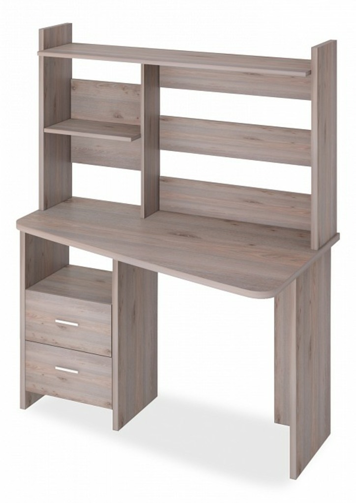 Фото Стол компьютерный Домино Лайт СКЛ-Трап120+НКЛ-120 MER_SKL-Trap120-NKL-120_N_PRAV - интернет-магазин МегаТерем в Москве