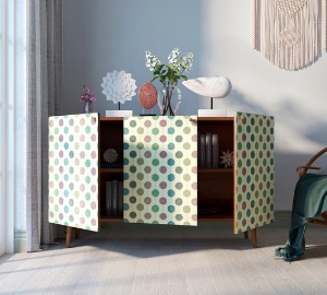 Фото Комод Berber три дверки 24 принт арт BB01/Print_24-ET - интернет-магазин МегаТерем в Москве