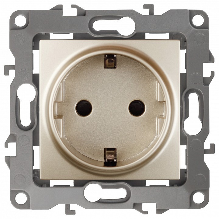 Фото Розетка с заземлением, без рамки Эра Эра 12 12-2101-04 ER_B0014678 - интернет-магазин МегаТерем в Москве