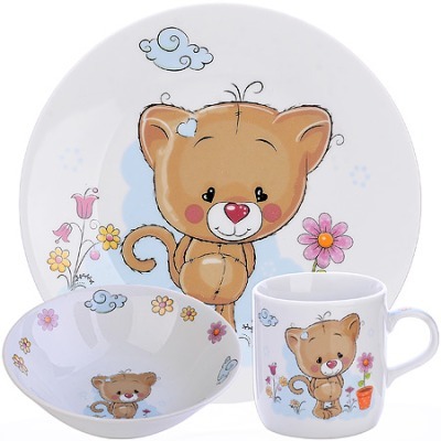 Детский набор посуды Котено...