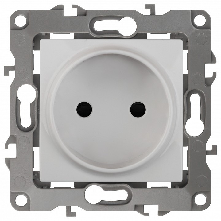 Фото Розетка без заземления, без рамки Эра Эра 12 12-2105-01 ER_B0018254 - интернет-магазин МегаТерем в Москве