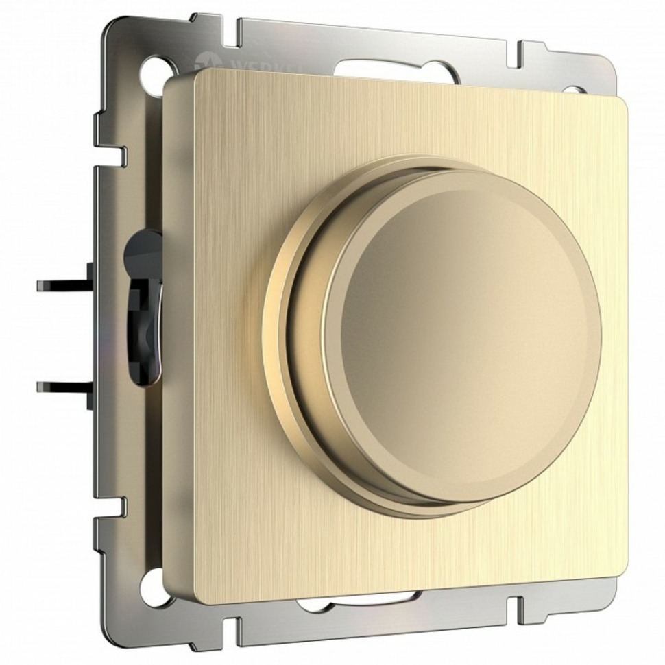 Фото Диммер без рамки Werkel шампань рифленый W1142010 WRK_a051419 - интернет-магазин МегаТерем в Москве