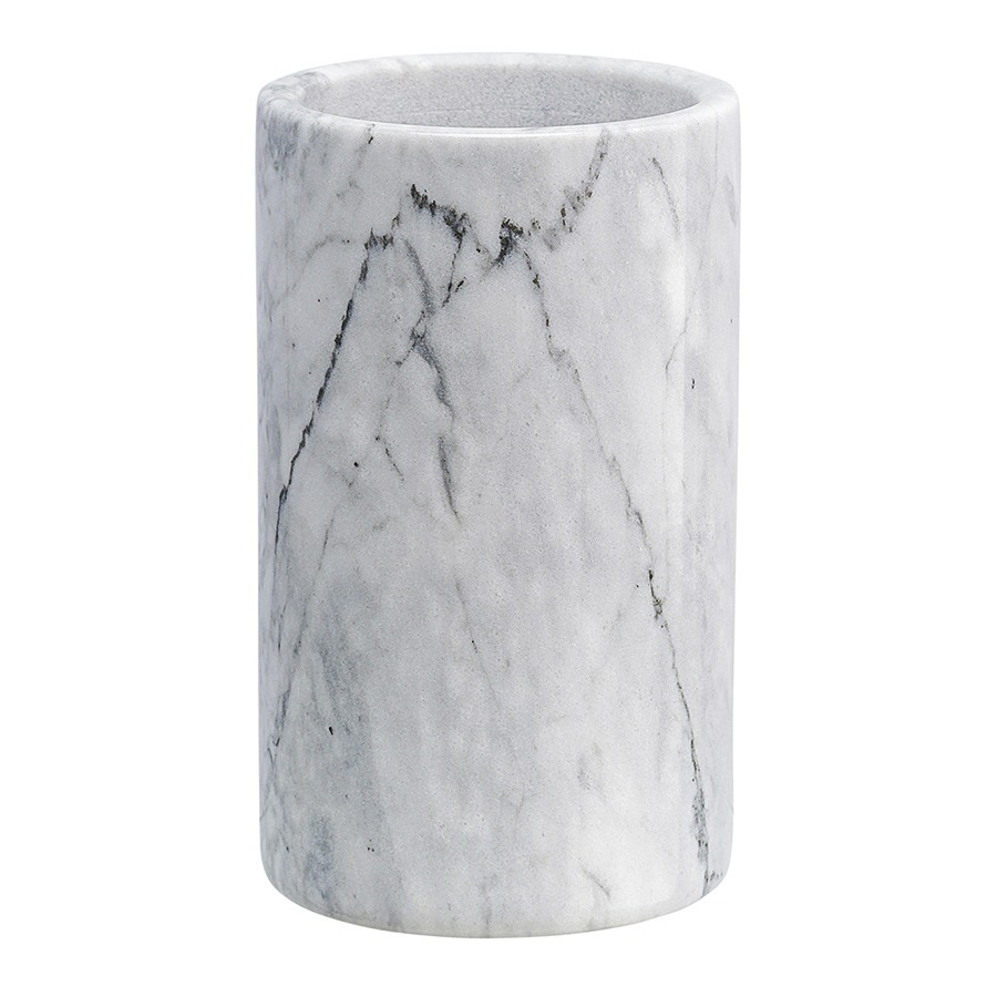 Фото Органайзер для кухонных принадлежностей marm, D10х17 см, белый мрамор (75919) - интернет-магазин МегаТерем в Москве