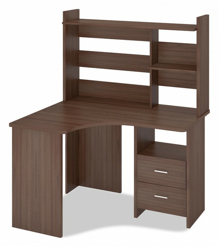 Фото Стол компьютерный Домино Лайт СКЛ-Угл120+НКЛ-120 MER_SKL-Ugl120_NKL-120_SH_LEV - интернет-магазин МегаТерем в Москве