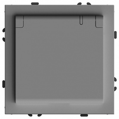 Розетка с заземлением и со шторкой, без рамки с крышкой Stekker Эмили 49959 FE_49959