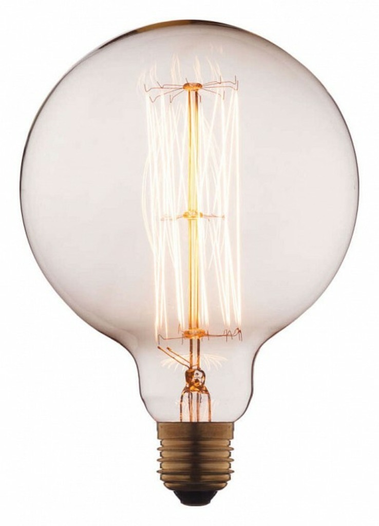 Фото Лампа накаливания Loft it Edison Bulb E27 40Вт 2400-2800K G12540-67735 LF_G12540 - интернет-магазин МегаТерем в Москве