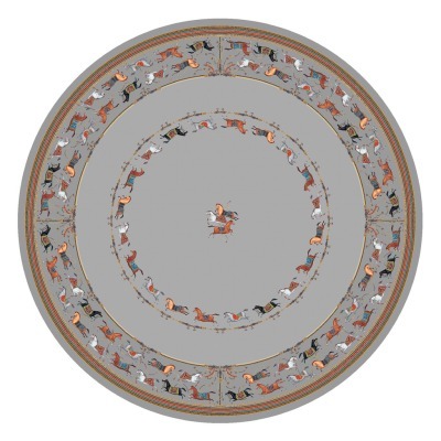 Скатерть круглая  "passage" ,d220см, 100% хлопок,твил c пропиткой, серый Lefard (850-761-26)