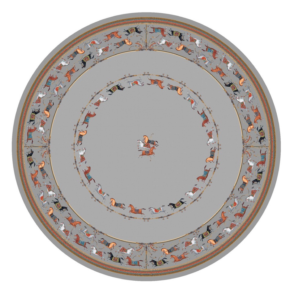 Фото Скатерть круглая  passage ,d220см, 100% хлопок,твил c пропиткой, серый Lefard (850-761-26) - интернет-магазин МегаТерем в Москве