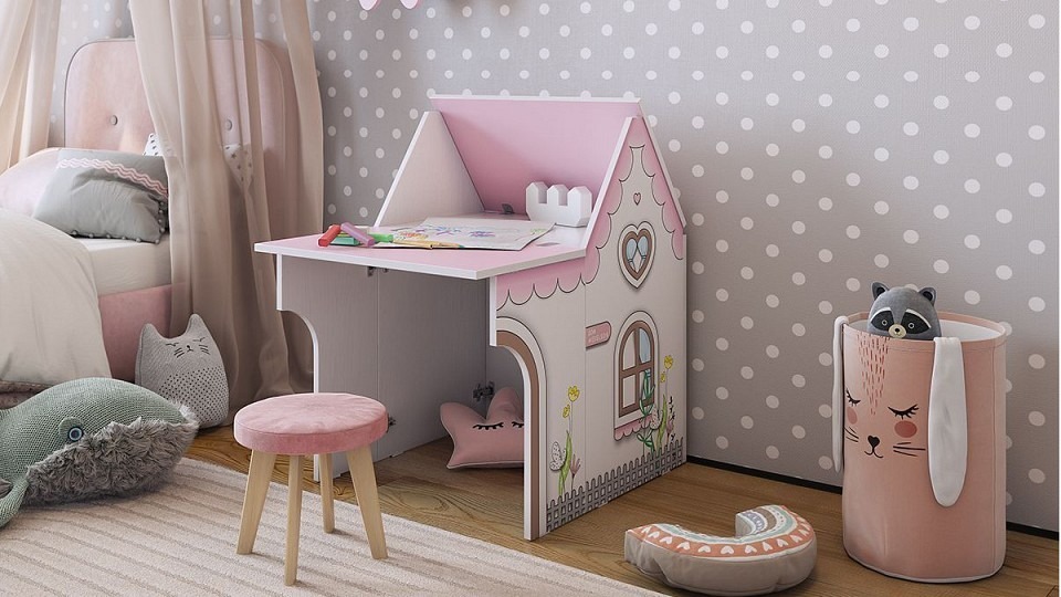 Фото Стол письменный Домик MBS_MK-0017-2711 - интернет-магазин МегаТерем в Москве