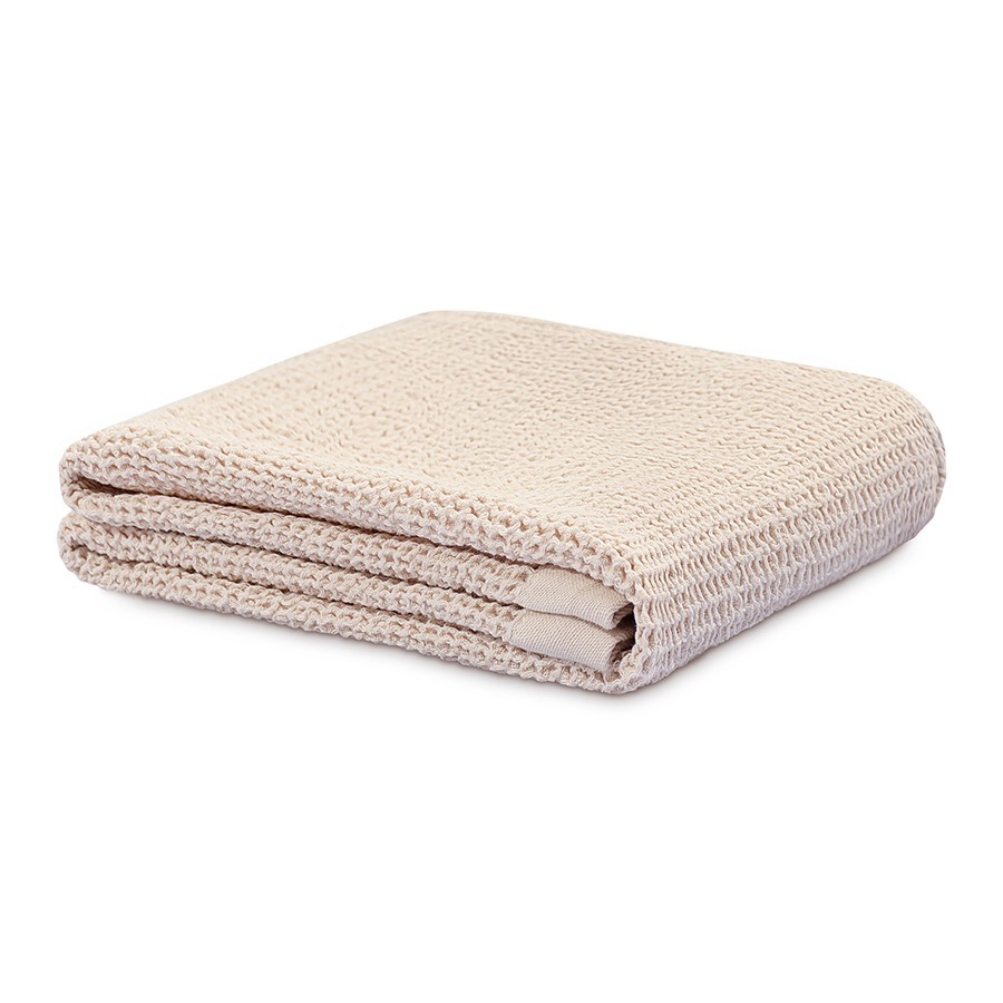 Фото Полотенце для рук из умягченной вафли кремового цвета из коллекции essential, 50x90 см (79188) - интернет-магазин МегаТерем в Москве