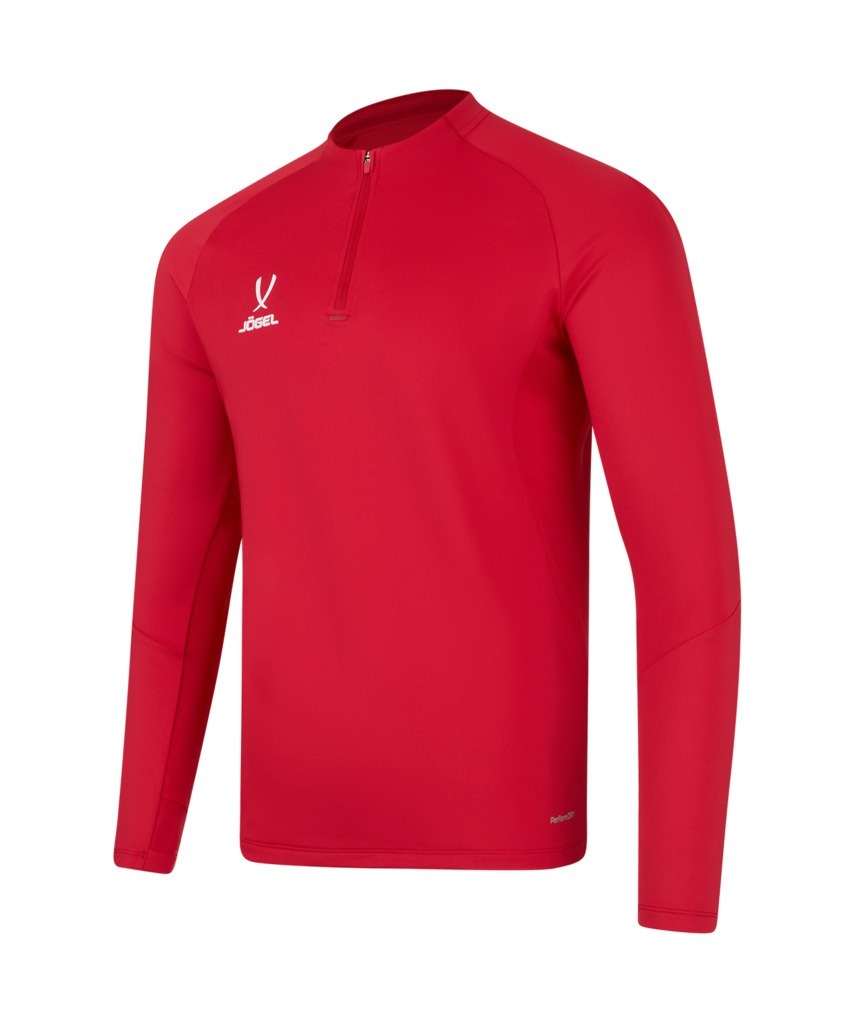 Фото Джемпер тренировочный JOGEL PREMIER PerFormDRY Training 1/4 Zip Top, красный (2122284) - интернет-магазин МегаТерем в Москве