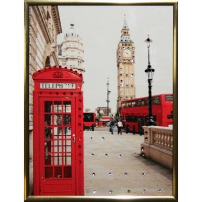 Картина Англия малая с кристаллами Swarovski (1572)