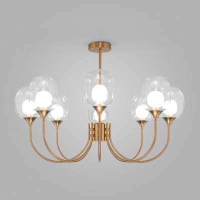 Люстра на штанге Eurosvet Spritz 70217/8 латунь EV_a064748