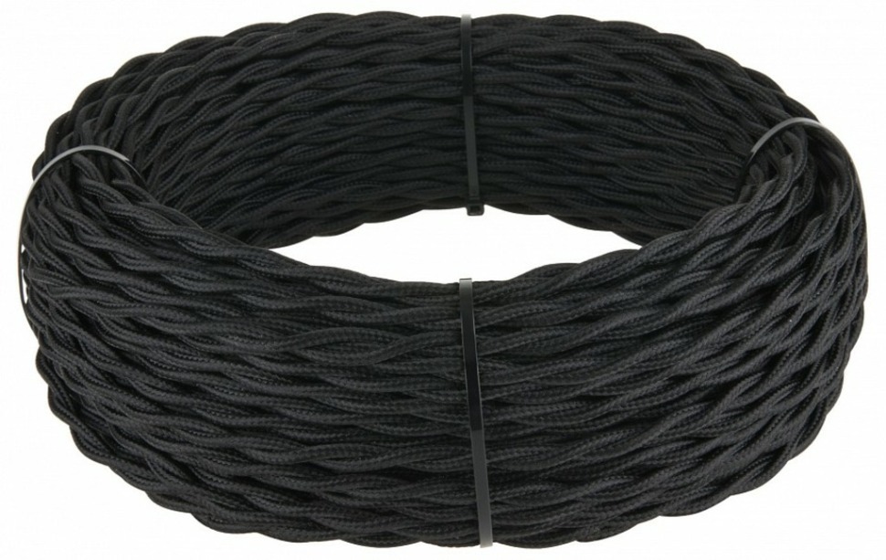 Фото Провод электропитания Werkel Ретро 2х1,5 (черный) W6452508 WRK_a050784 - интернет-магазин МегаТерем в Москве