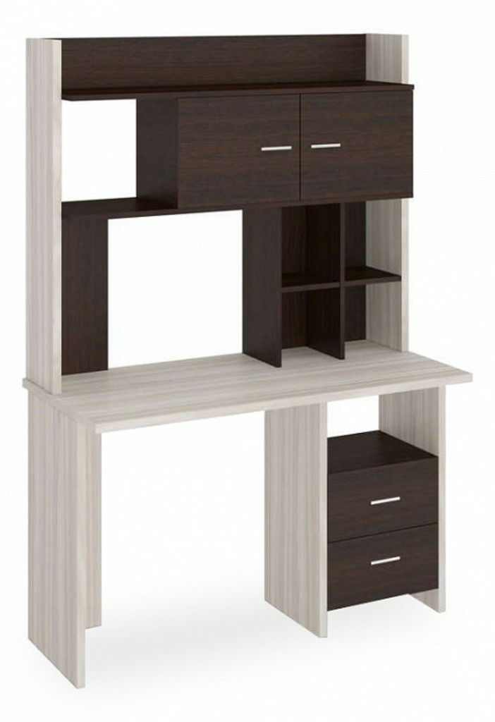 Фото Стол компьютерный Домино Lite СКЛ-Прям120+НКЛХ-120 MER_SKL-Pryam120-NKLH-120_KV - интернет-магазин МегаТерем в Москве