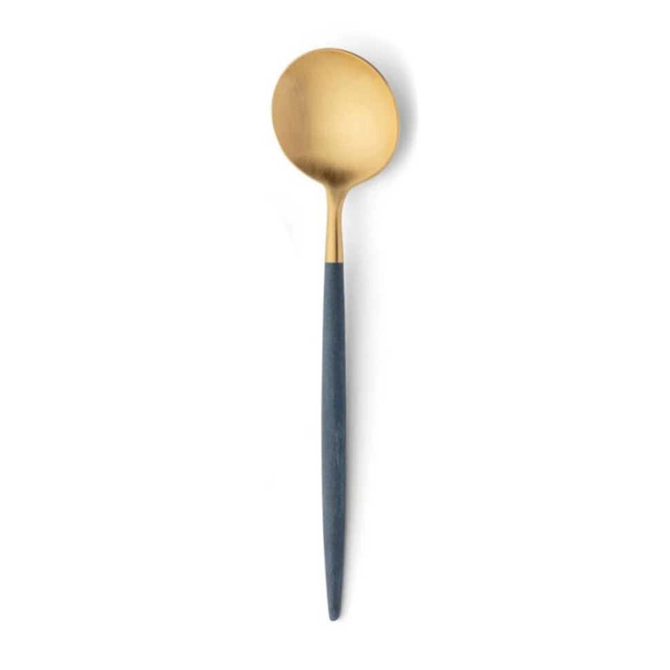 Фото Ложка столовая GO.05BLEGB, нержавеющая сталь 18/10, blue/gold, CUTIPOL - интернет-магазин МегаТерем в Москве
