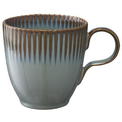 Кружка из фарфора темно-сер...