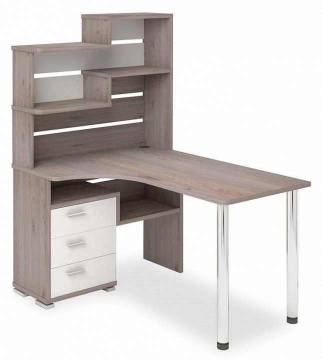 Фото Стол компьютерный Домино СР-132-140 MER_SR-132-140-NBE-LEV - интернет-магазин МегаТерем в Москве