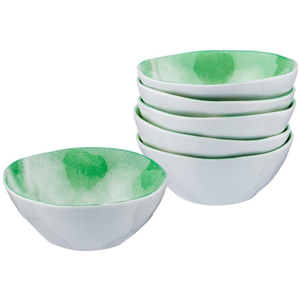 Фото Набор салатников из 6 шт. диаметр=12 см. высота=4,5 см. коллекция парадиз цвет: райское яблоко (ко Lefard (189-201) - интернет-магазин МегаТерем в Москве