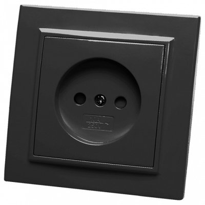 Розетка без заземления и со шторками Stekker Эрна 39477 FE_39477