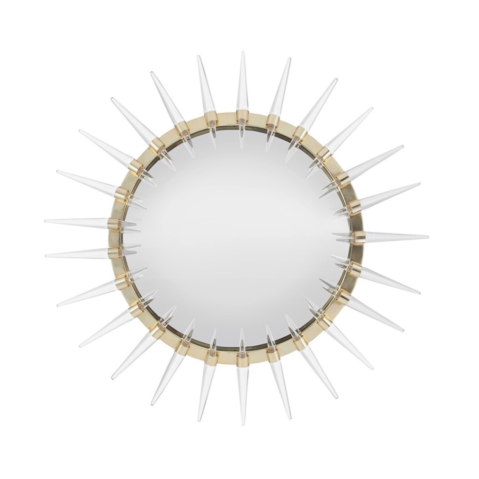 Фото Зеркало C147, 80, стекло,сталь, акрил, Antique brass, ROOMERS FURNITURE - интернет-магазин МегаТерем в Москве