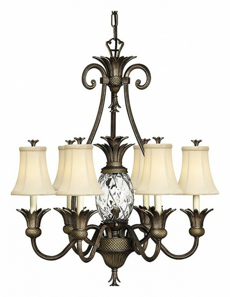 Фото Подвесная люстра Hinkley Plantation HK-PLANT7-PZ NC_HK_PLANT7_PZ - интернет-магазин МегаТерем в Москве