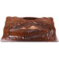 Нарды резные "Арарат и Хорвирап 2" с ручкой 60, Haleyan (28271)