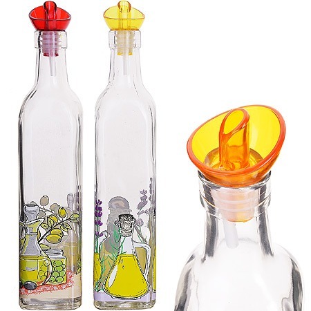 Фото Бутылки для масла и специй с дозатором 2 шт 500 мл LORAINE (27821-1) - интернет-магазин МегаТерем в Москве