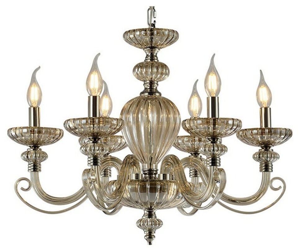 Фото Подвесная люстра Newport 12800 12806/S cognac NWP_M0062020 - интернет-магазин МегаТерем в Москве