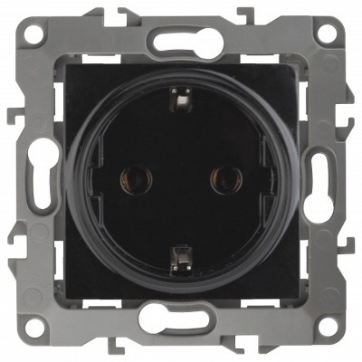 Розетка с заземлением, без ...