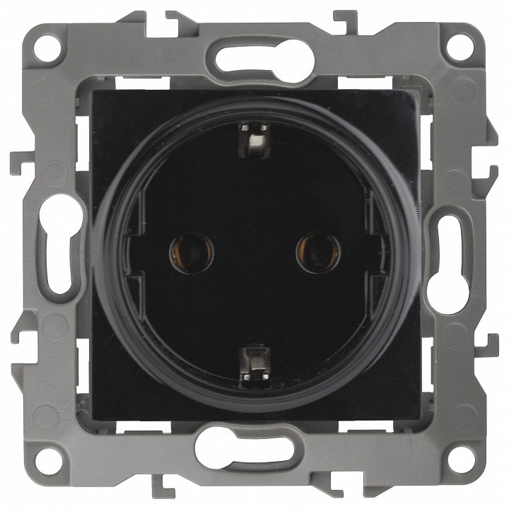 Фото Розетка с заземлением, без рамки Эра Эра 12 12-2101-06 ER_B0014680 - интернет-магазин МегаТерем в Москве