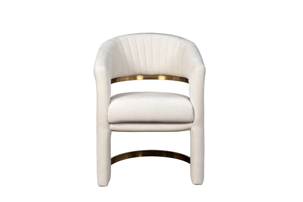Фото Стул велюр кремовый/матовое золото 67*66*85см (TT-00013512) - интернет-магазин МегаТерем в Москве
