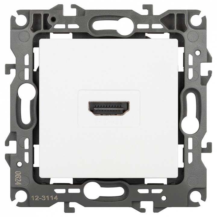 Фото Розетка HDMI без рамки Эра Эра 12 12-3114-01М ER_B0065724 - интернет-магазин МегаТерем в Москве