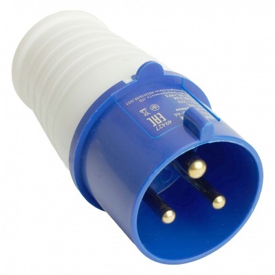 Вилка прямая 2P+PE Stekker ...