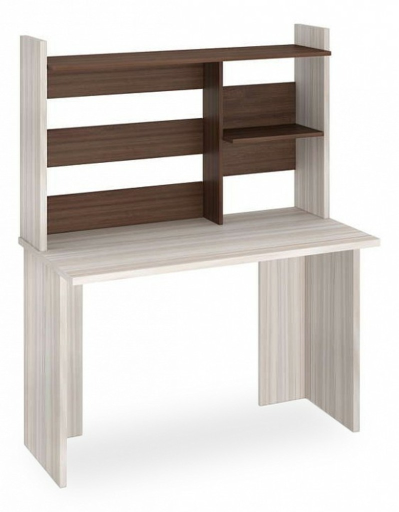 Фото Стол компьютерный Домино Лайт СКЛ-Прям120+НКЛ120 MER_SKL-Pryam120_bez_tumby-NKL-120_KSH - интернет-магазин МегаТерем в Москве