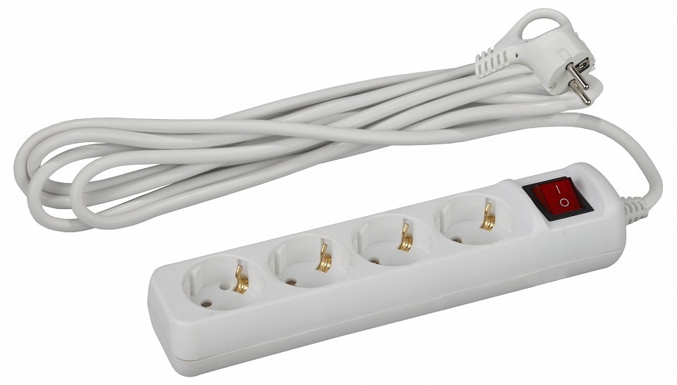 Фото Удлинитель с выключателем Эра  U-4es-5m-3x1 ER_B0028380 - интернет-магазин МегаТерем в Москве