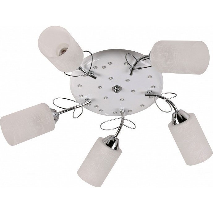 Фото Потолочная люстра IDLamp 841 841/5PF-LEDWhitechrome - интернет-магазин МегаТерем в Москве