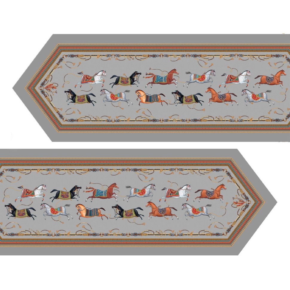 Фото Дорожка passage 45х145см, 100% хлопок,твил c пропиткой, серый Lefard (850-761-3) - интернет-магазин МегаТерем в Москве