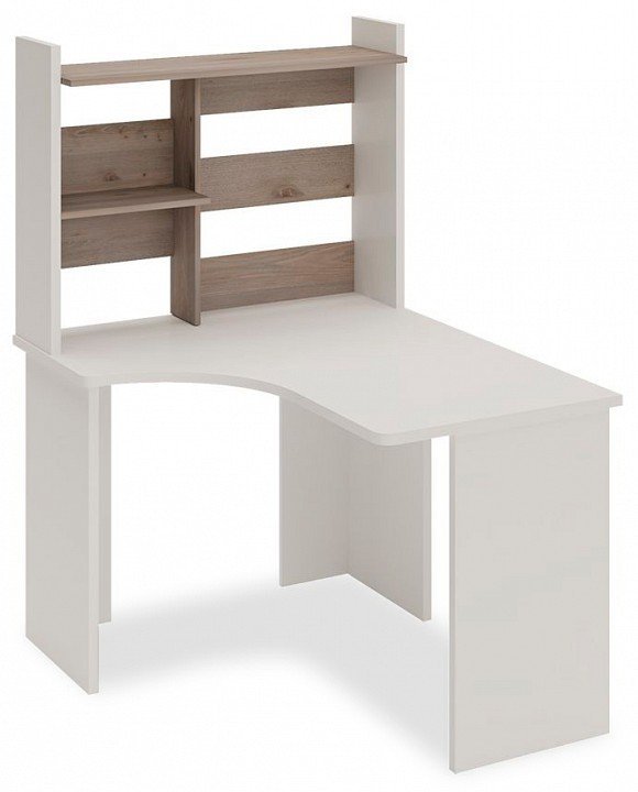 Фото Стол компьютерный Домино Lite СКЛ-Угл120+НКЛ-100 MER_SKL-Ugl120-NKL-100-bez-tumby-BEN-LEV - интернет-магазин МегаТерем в Москве