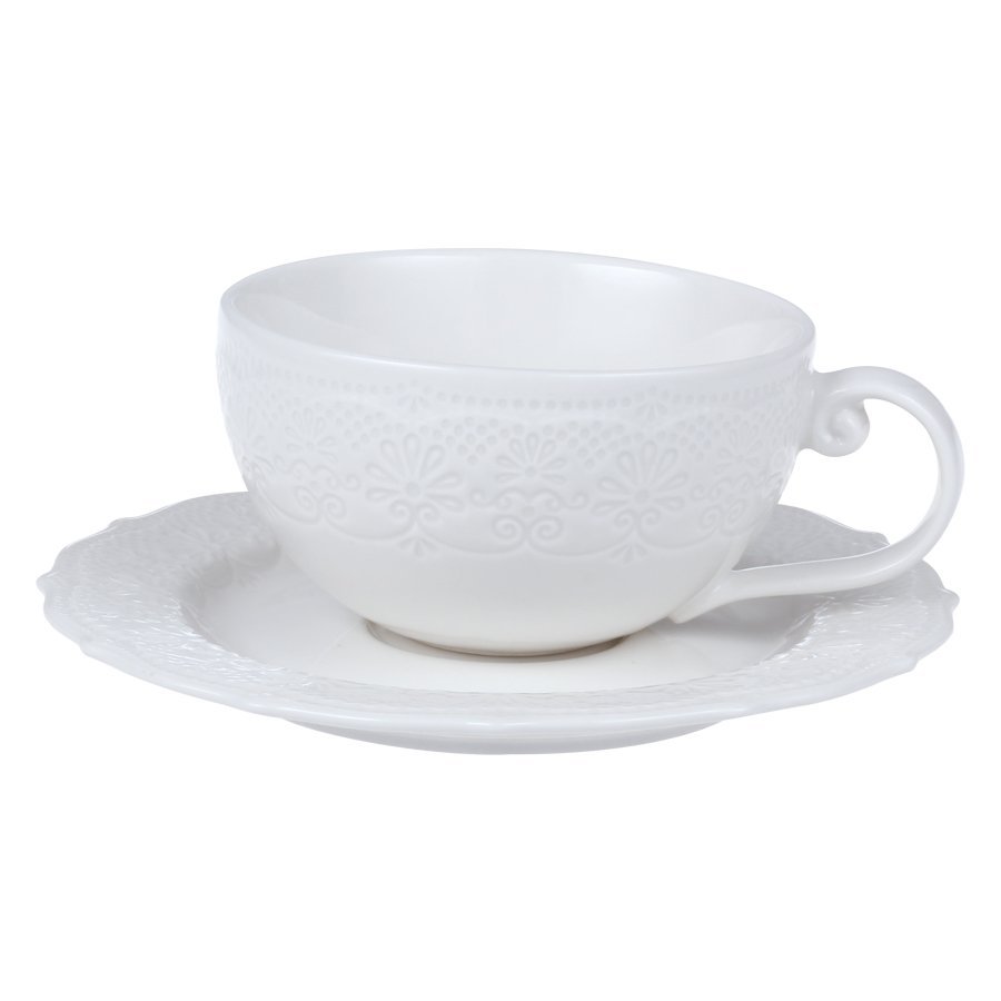 Фото Набор чайных пар tracery, 250 мл, 2 шт. (73499) - интернет-магазин МегаТерем в Москве