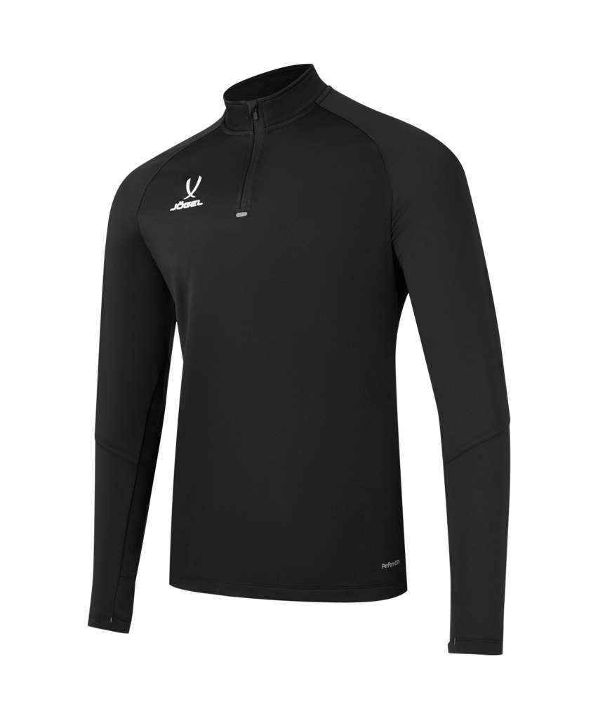 Фото Джемпер тренировочный JOGEL PREMIER PerFormDRY Training 1/4 Zip Fleece Top, черный (2123041) - интернет-магазин МегаТерем в Москве