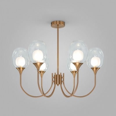 Люстра на штанге Eurosvet Spritz 70217/6 латунь EV_a064749