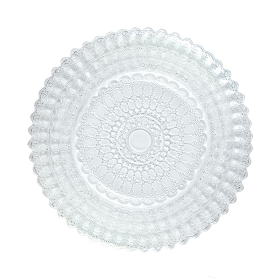 Фото Тарелка LHEL020TR009335, 33,5 см, стекло, transparent, LE COQ - интернет-магазин МегаТерем в Москве