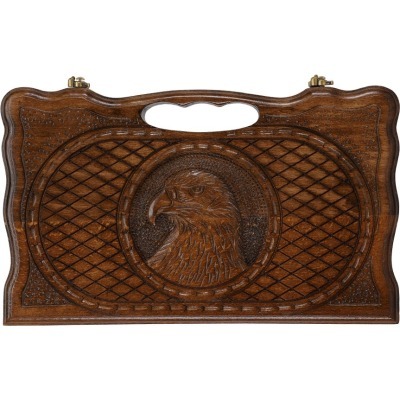 Нарды резные "Орел" с ручкой 30, Haleyan (28334)