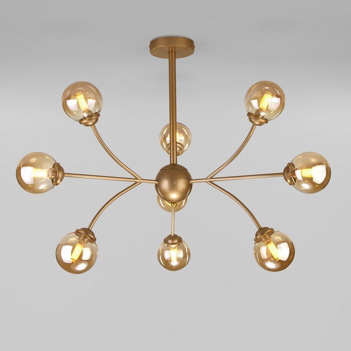 Фото Люстра на штанге Eurosvet Astro 30179 матовое золото EV_a057440 - интернет-магазин МегаТерем в Москве