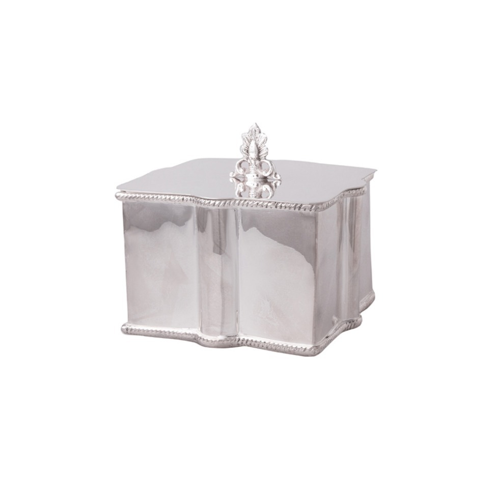 Фото Шкатулка 9925, никель, посеребрение, silver plated, ROOMERS TABLEWARE - интернет-магазин МегаТерем в Москве