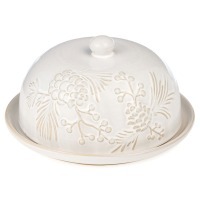 Блюдо сервировочное с крышкой коллекция "pine cones", 19,6*19,6*10,5 см Bronco (230-512)
