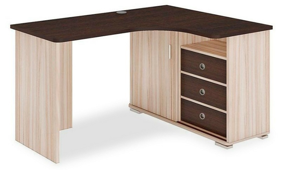 Фото Стол письменный Домино СР-145С MER_SR-145S-KVV-PRAV-NOVYJ - интернет-магазин МегаТерем в Москве