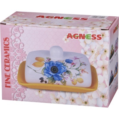 Масленка agness "лавандовая весна" 17*12,5*9 см (358-1104) 